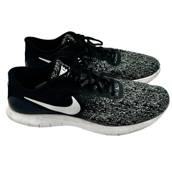 NIKE Men's size 11 Flex‎ Oreo 908983-001 Black White Running Shoes Sneakers - Picture 2 of 8